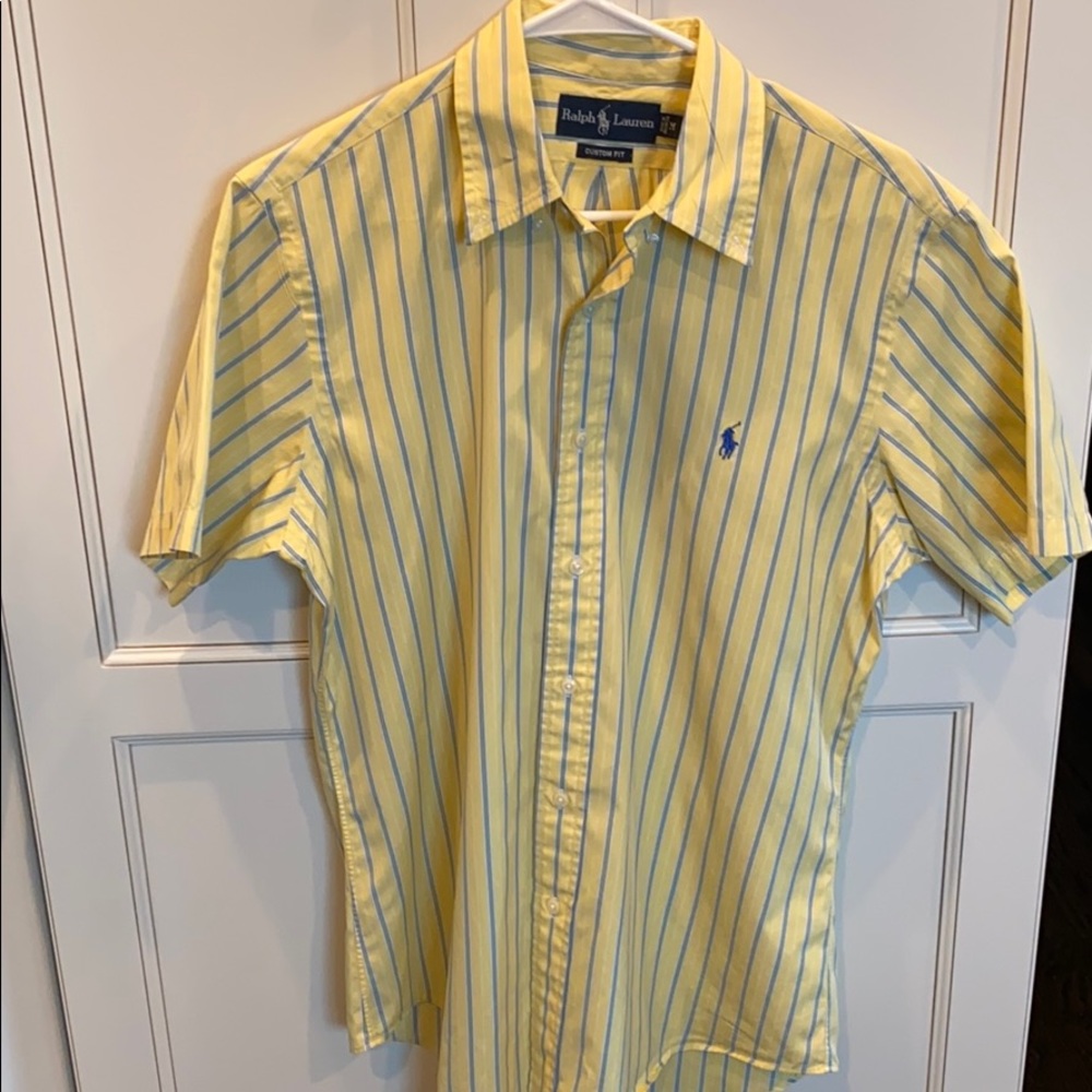 Yellow Ralph Lauren short sleeve shirt